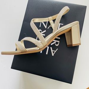 Naturalizer Vanessa Sandal 8M, CHAMPAGNE FABRIC